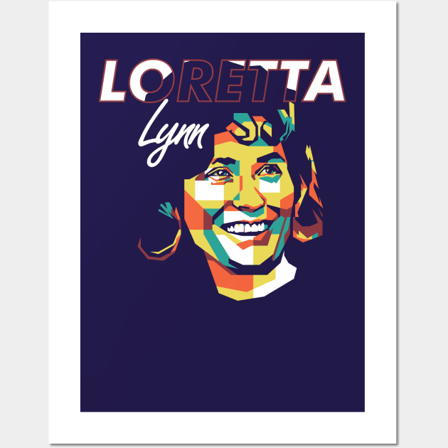 Tribute Loretta Lynn on WPAP Style Wall Art by pentaShop